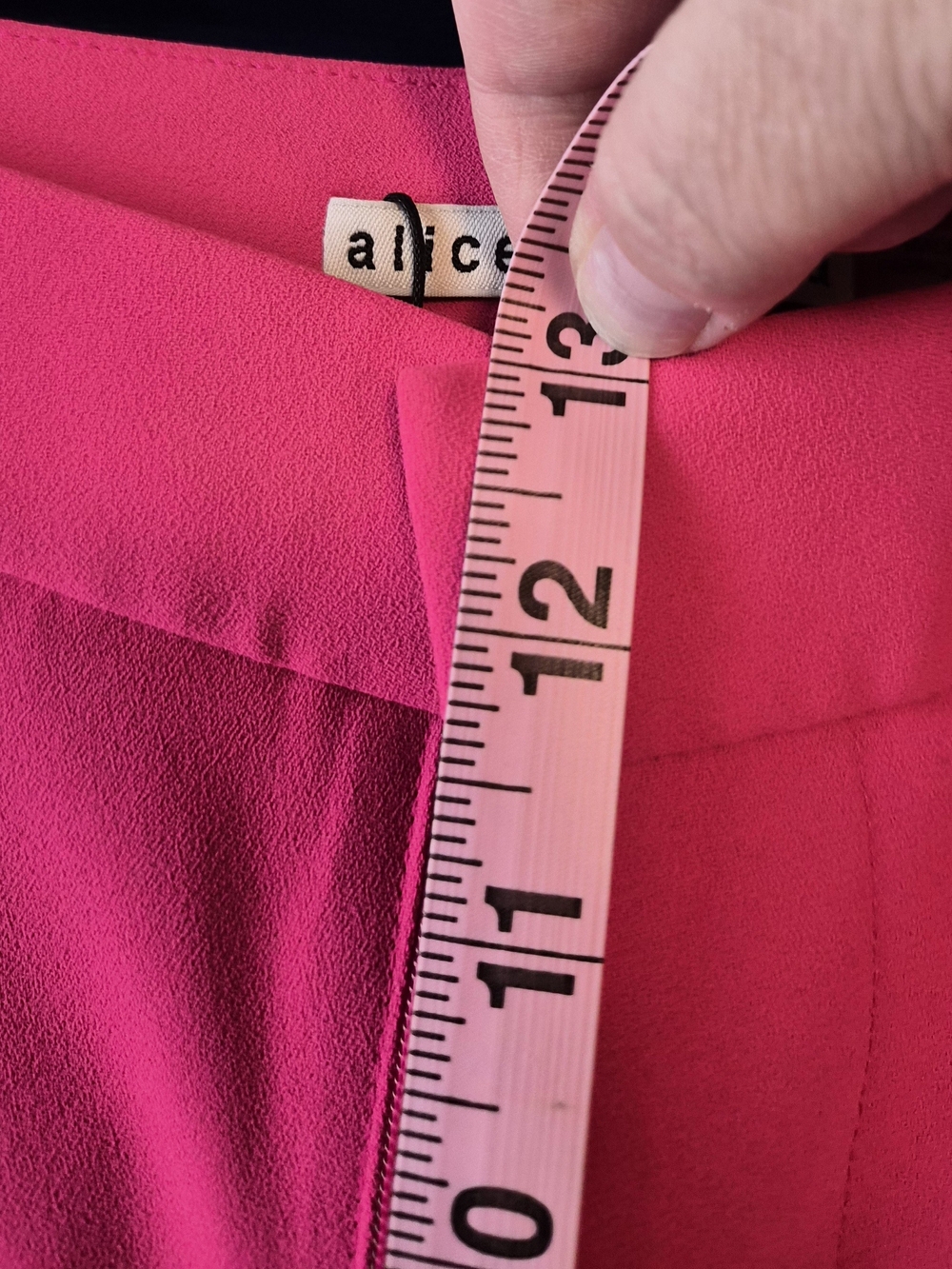 Alice + Olivia Fuchsia High-Waist Wide-Leg Trousers - Picture 12 of 15